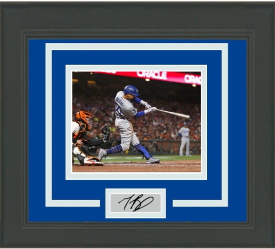 Framed Mookie Betts Facsimile Laser Engraved Signature Auto Los Angeles Dodgers 14x17 Photo