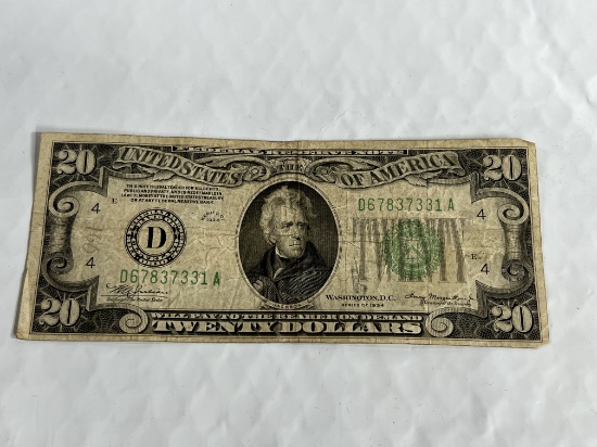 1934 $20 Federal Reserve Note