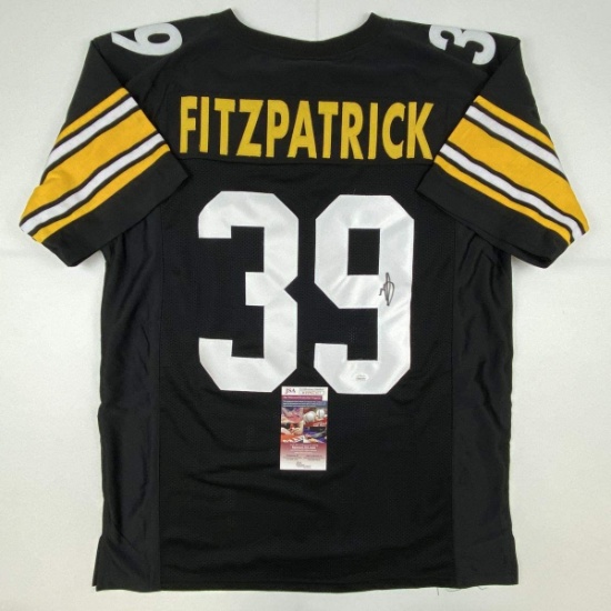 Autographed/Signed Minkah Fitzpatrick Pittsburgh Black Football Jersey JSA COA