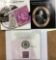 1996 National Community Service Proof Silver Dollar Coin and Stamp Set OGP
