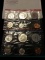 1964 p+d Mint Set includes 10 coins original packaging