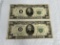 (2) 1950 $20 Federal Reserve Note