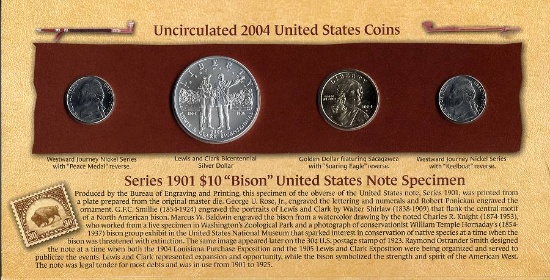 2004 Lewis and Clark Coin and Currency Set