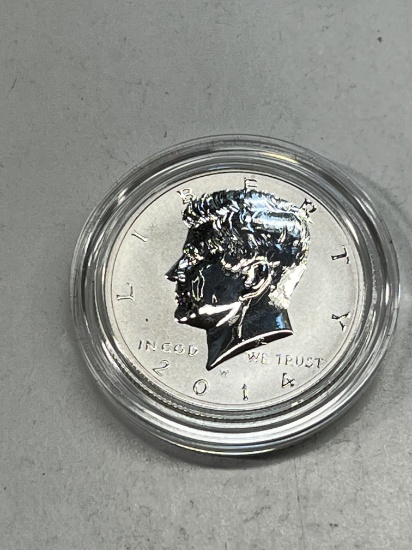 2014 W REVERSE PROOF 90% Silver Kennedy Half Dollar PROOF