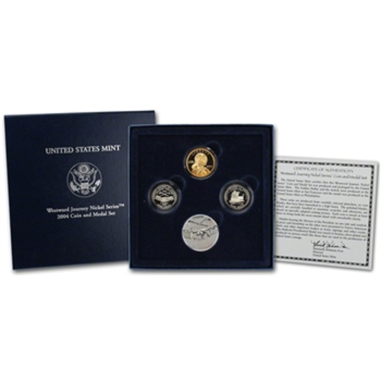 2004 Westward Journey Nickel Series Coin and Medal Set OGP