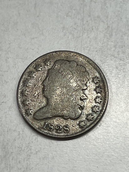 1828 Half Cent 13 Stars VG/F