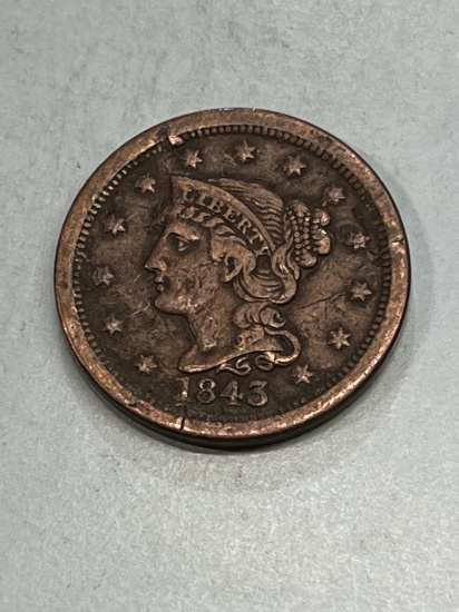 1843 Large Cent
