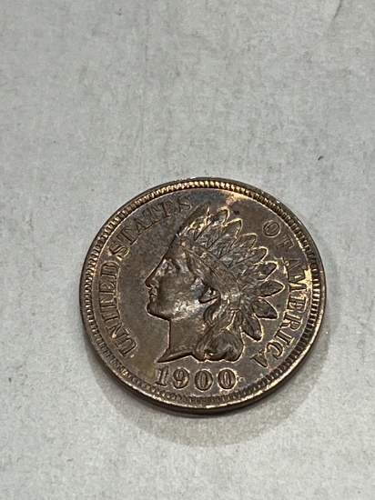 1900 Indian Head Cent EF/AU