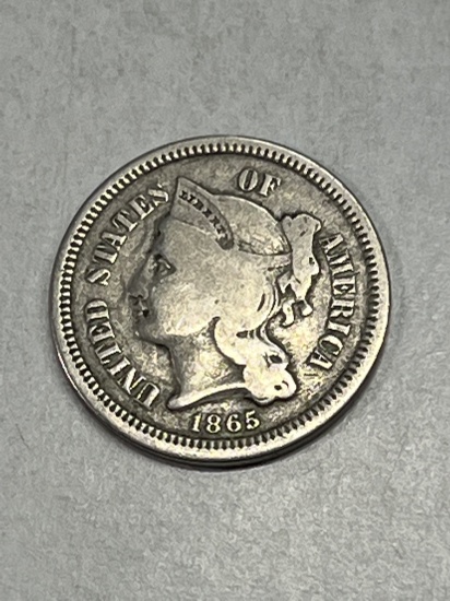 1865 Nickel Three Cent