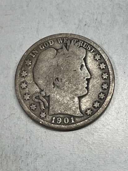 1901 Barber Half Dollar