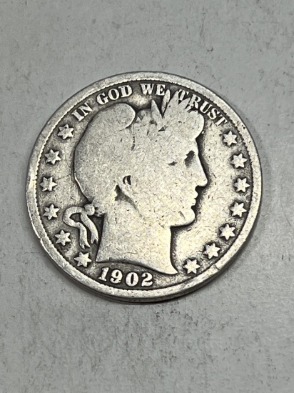 1902 Barber Half Dollar VG