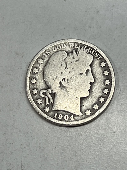 1904 Barber Half Dollar VG
