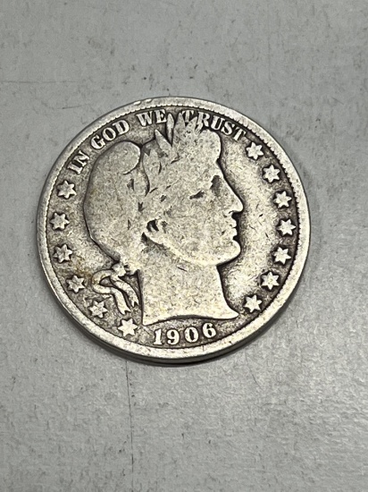 1906 D Barber Half Dollar VG