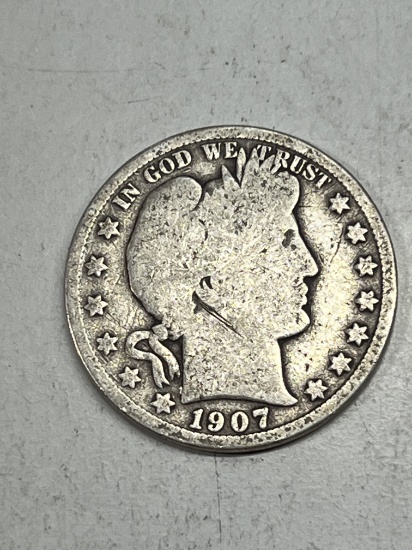 1907 O Barber Half Dollar VG