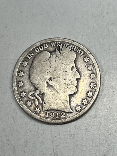 1912 Barber Half Dollar VG