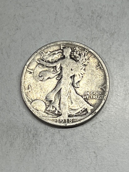 1918 Walking Liberty Half Dollar