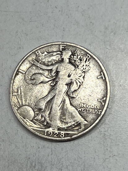 1928 S Walking Liberty Half Dollar