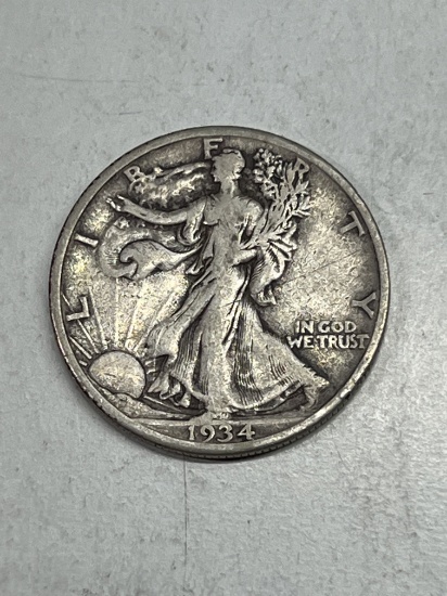 1934 S Walking Liberty Half Dollar