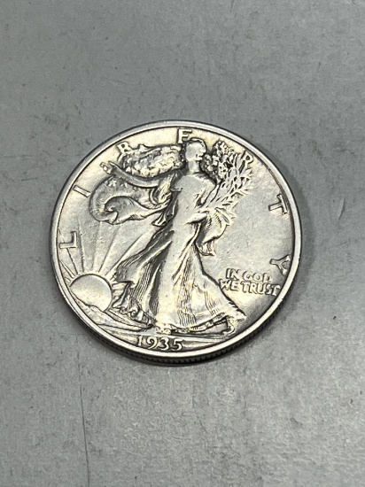 1935 S Walking Liberty Half Dollar