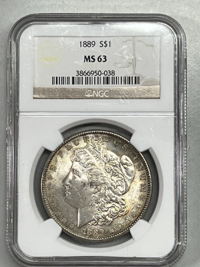 1889 Morgan Dollar MS63 NGC