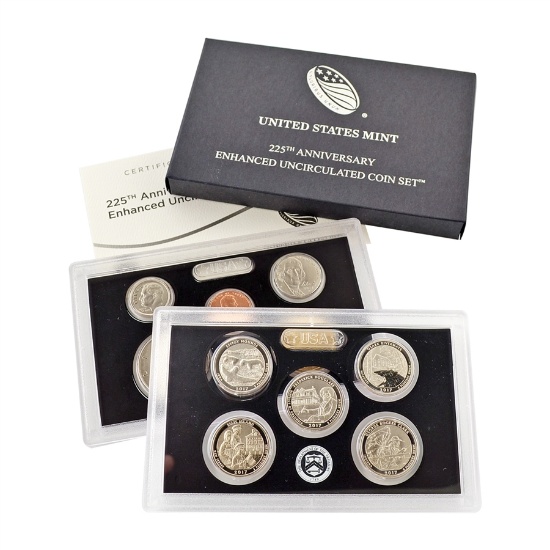 2017 US 225th Anniversary Enhanced Uncirculated Coin Set