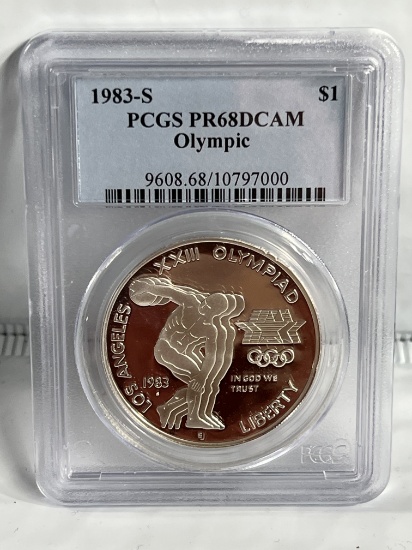 1983 S Olympic Silver Dollar PR68DCAM PCGS