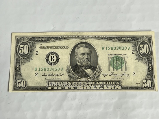 1950 $50 Federal Reserve Note