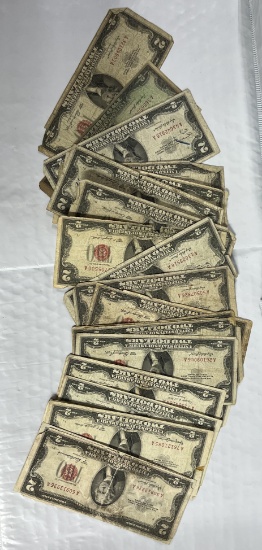$50 Face $2 Red Seal Notes - Impaired