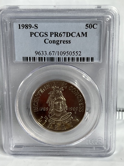 1989 S Congressional Half Dollar PR67DCAM PCGS