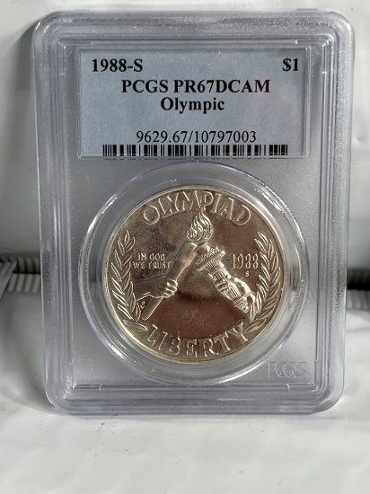 1988 S Olympic Silver Dollar PR67DCAM PCGS