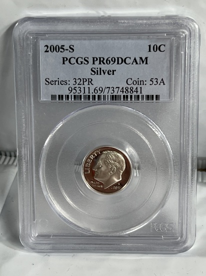 2005 S Silver Roosevelt Dime PF 69DCAM PCGS