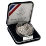 2007 Jamestown Silver Dollar Proof Box & COA