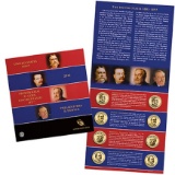2012 Philadelphia & Denver Presidential $1 Uncirculated Dollars 8 Coins