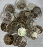 Roll 20 Coins Various Dates Mishandled Commemoratives -- All Silver Proofs & UNCs