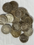 Lower Grade Proof & BU Silver Eisenhower Dollars