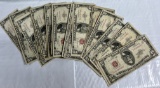 (25) 1953 $5 Red Seal Notes