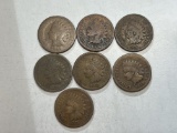 1864-1865-1873-1874-1875-1878-1879 Indian Head Cents