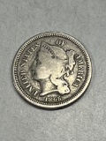 1865 Nickel Three Cent