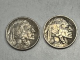1913 Type I & 1913 Type II Buffalo Nickels