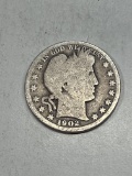 1902 O Barber Half Dollar