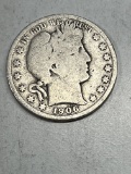 1906 S Barber Half Dollar VG