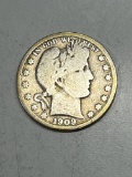 1909 S Barber Half Dollar VG