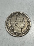 1911 S Barber Half Dollar VG