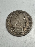 1912 D Barber Half Dollar VG