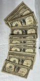 50 $1 Silver Certificates - Heavily Worn
