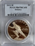2012 W US Infantry Silver Dollar PR67DCAM PCGS