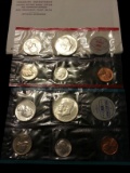 1964 p+d Mint Set includes 10 coins original packaging