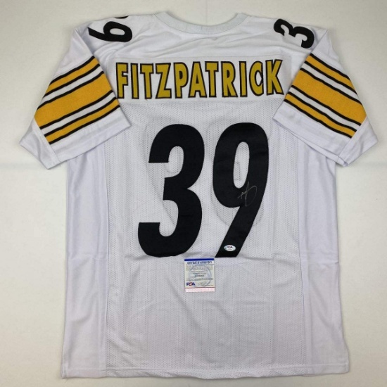Autographed/Signed Minkah Fitzpatrick Pittsburgh White Football Jersey PSA/DNA COA