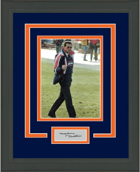 Framed Mike Ditka Facsimile Laser Engraved Signature Auto Chicago Bears 14x17 Football Photo