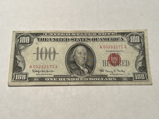 1966 $100 Red Seal Note